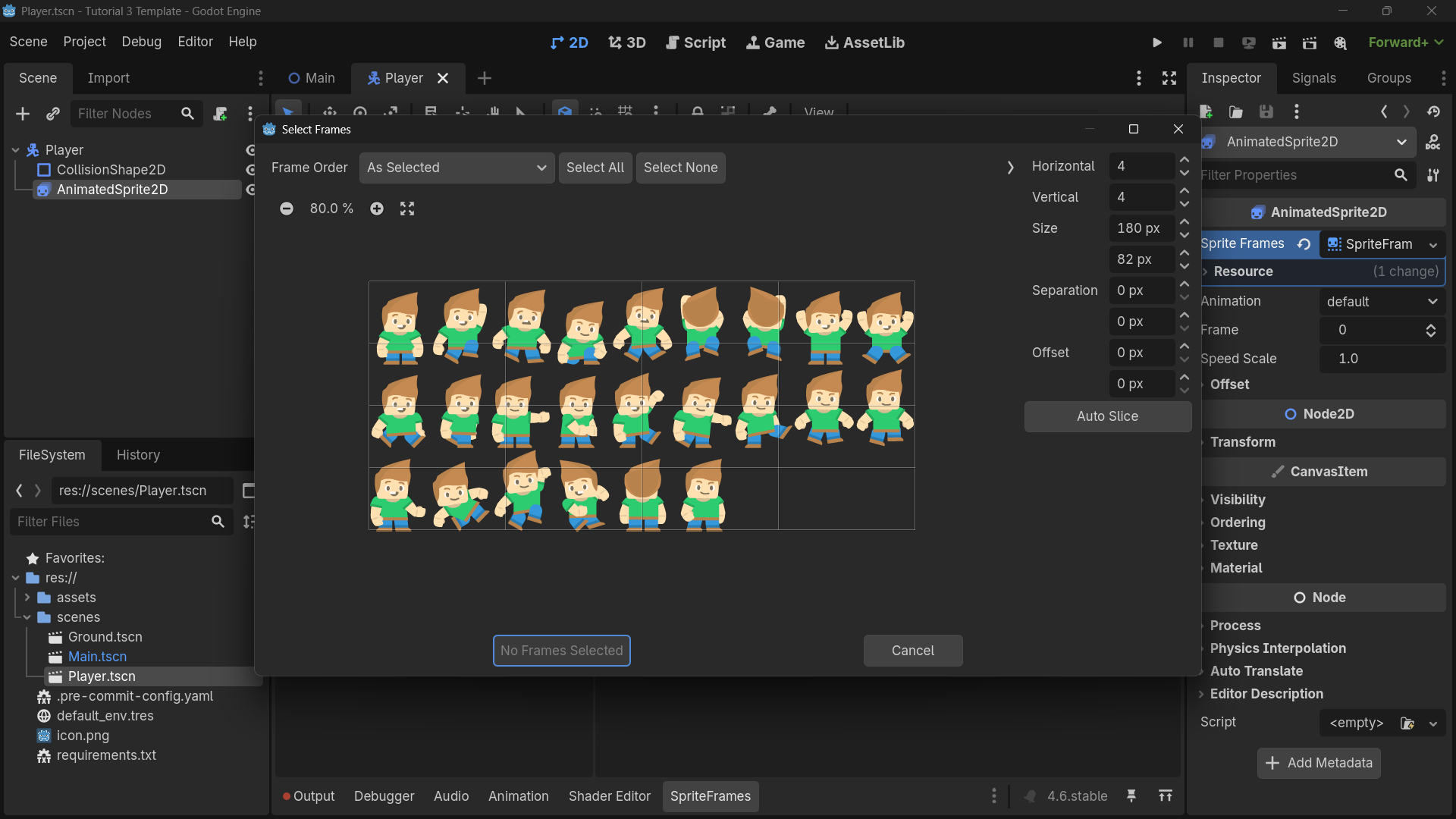 Import Texture Spritesheet