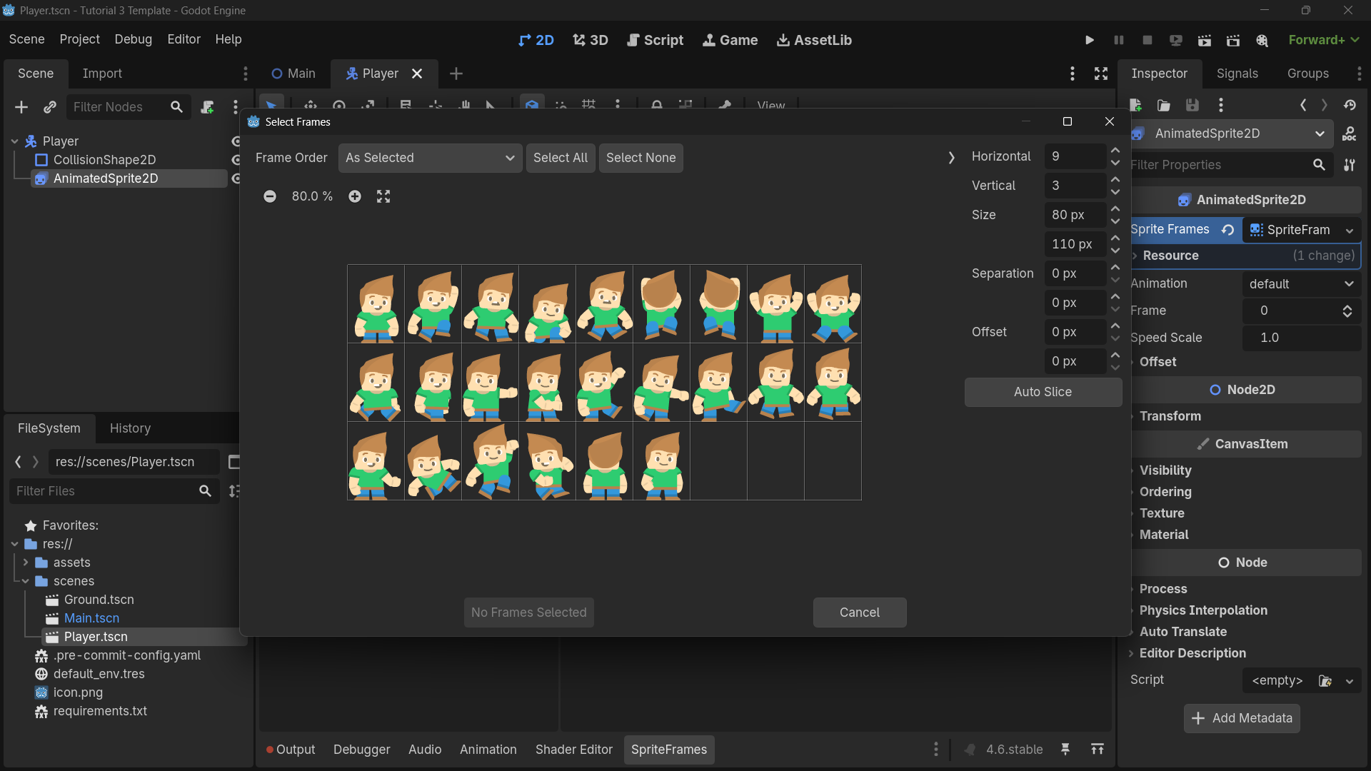 Import Texture Spritesheet