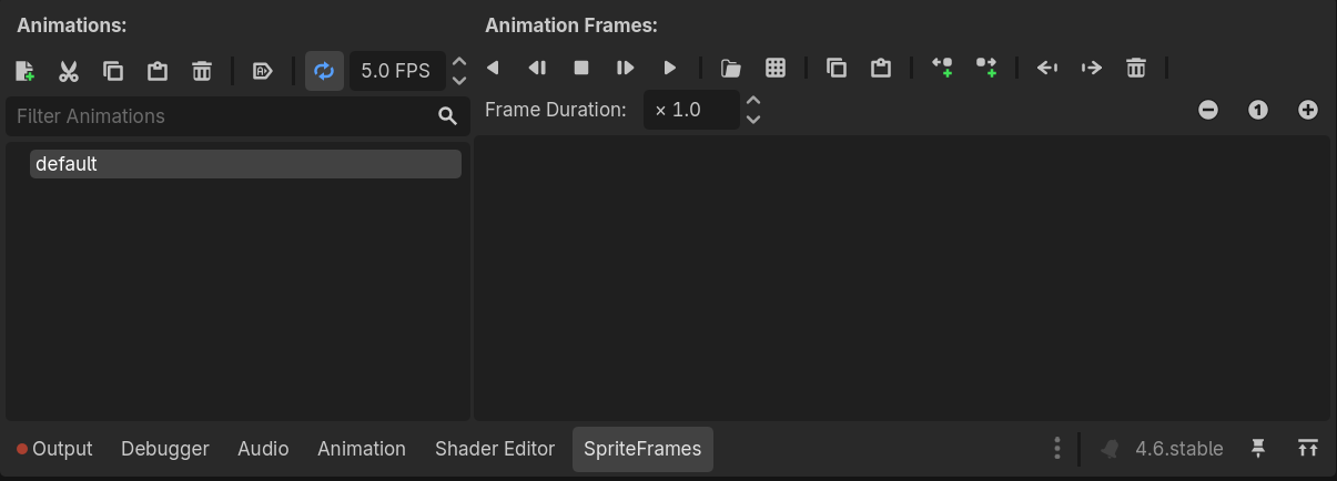 Tampilan Animation Window
