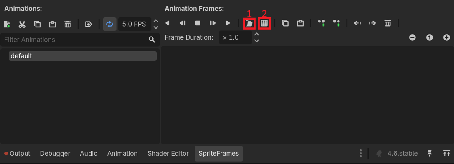 Tampilan Button Load