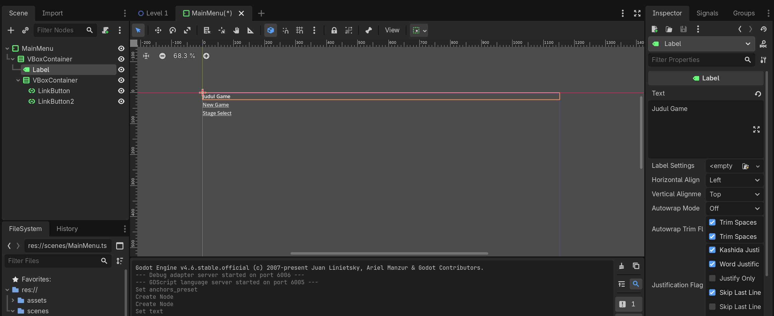 First Scene Structure